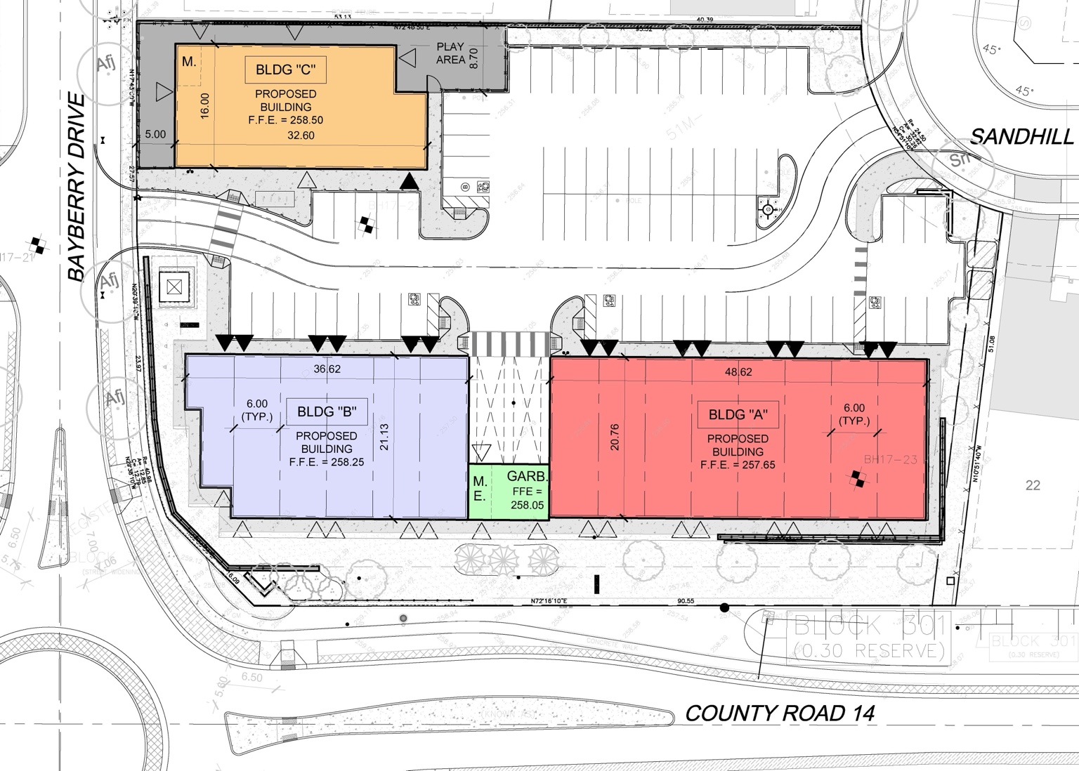 Colgan Plaza site plan